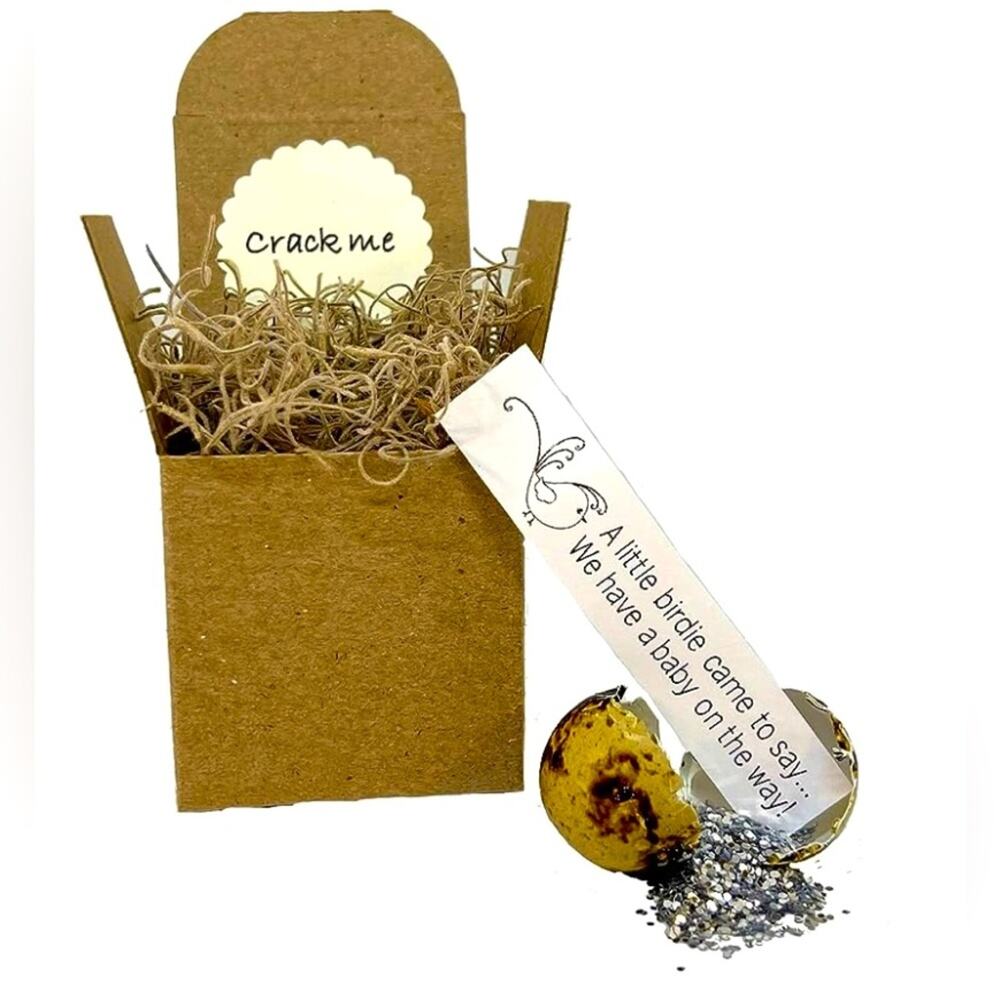 Pregnancy Announcement Surprise Quail Egg Reveal Gift New in Box
